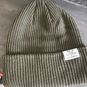 Green beanie